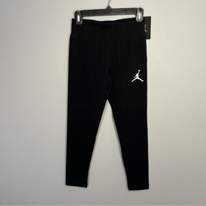 NEW Jordan Pants Youth Girls Large Black Legging Casual Stretch Athleisure Yoga